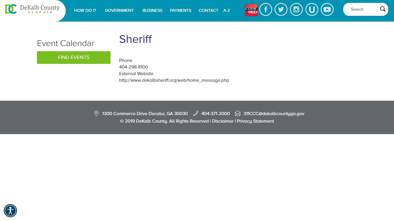 Sheriff | DeKalb County GA